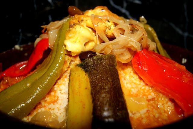 Cuscus rapido de verduras y pollo Cuscus rapido de verduras y pollo