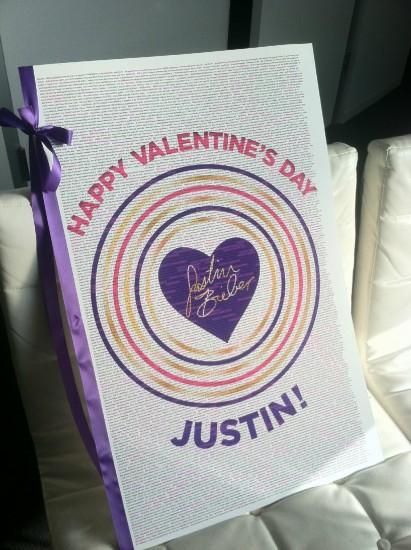 ¿Qué recibió Justin Bieber por San Valentín?