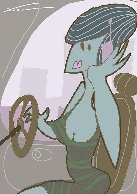 Si conduces así, te estás buscando un accidente Telefono