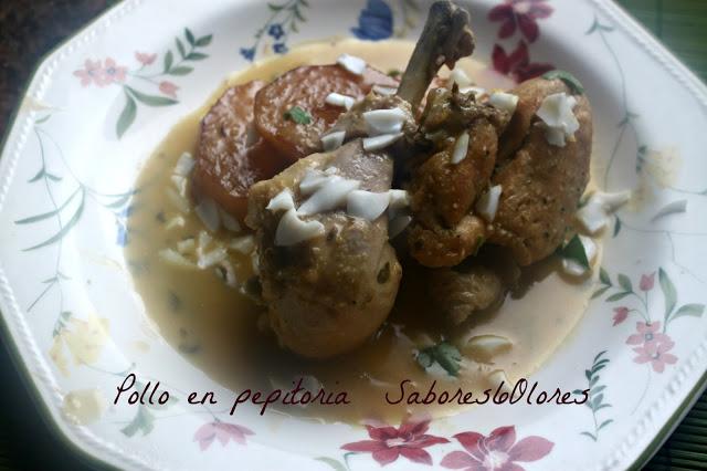 POLLO EN PEPITORIA ....QUE RICOOOO . POLLO EN PEPITORIA ....QUE RICOOOO .