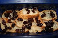 Puding de croissants y pasas Puding de croissants y pasas
