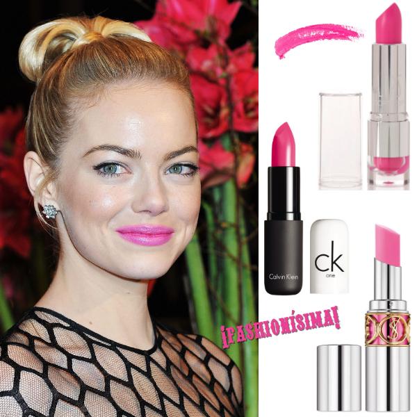 emma stone pintalabios rosa lacoste emma stone pintalabios rosa lacoste