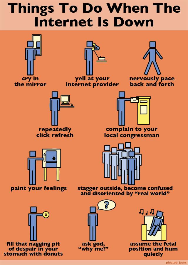 Algunas cosas para hacer cuando Internet está caído #Humor When-The-Internet-is-Down-Poster-Web