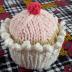 The No Calorie Knitted Cupcake! - Free pattern Click to visit the original post