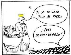 Dicen que es democracia, pero es una farsa Dicen que es democracia, pero es una farsa