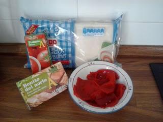 Pastel de pimientos del piquillo con atún Pastel de pimientos del piquillo con atún