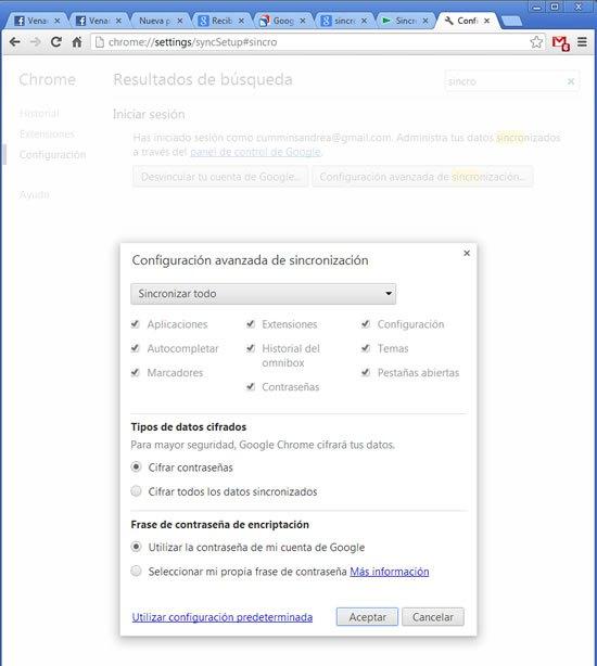 sincroniza-chorme