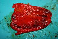 Ensalada de pimientos rojos asados y aguacate Ensalada de pimientos rojos asados y aguacate