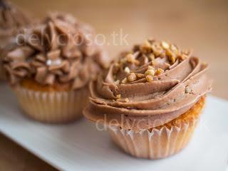 Cupcake de Vainilla con Nutella Cupcake de Vainilla con Nutella
