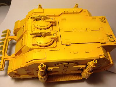 Pre-Heresy Imperial Fists Diemos Pattern Rhino Pre-Heresy Imperial Fists Diemos Pattern Rhino