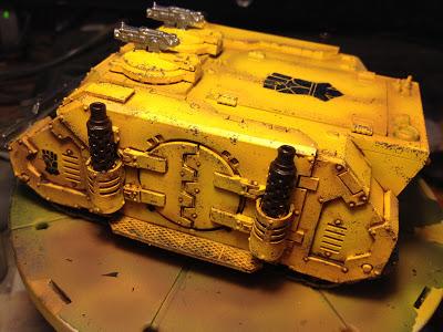 Pre-Heresy Imperial Fists Diemos Pattern Rhino Pre-Heresy Imperial Fists Diemos Pattern Rhino