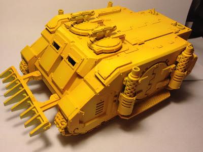 Pre-Heresy Imperial Fists Diemos Pattern Rhino Pre-Heresy Imperial Fists Diemos Pattern Rhino