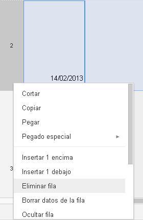 limpiar eliminar mensajes de formulario google docs