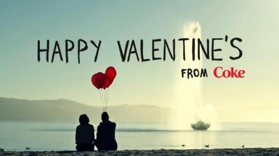 Coca-Cola: La felicidad también está en el aire happy valentine's day