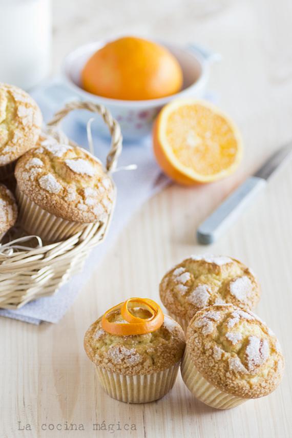 Magdalenas de naranja ( aprovechando la fruta de invierno)