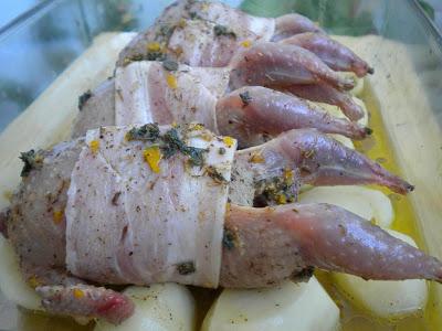 Codornices asadas de Navidad Codornices asadas de Navidad