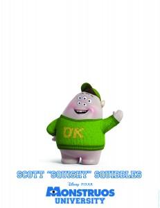 Monstruos University de Disney Pixar, conoce a los personajes Scott Squibbles