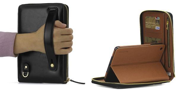 Funda de cuero para iPad mini lujosa y práctica Lujosa funda de cuero para el iPad mini