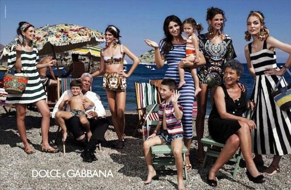 Rayas: la tendencia de moda que viene pisando fuerte para esta primavera verano 2013 rayas publicidad dolce&gabbana