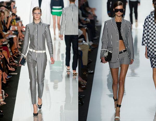 Rayas: la tendencia de moda que viene pisando fuerte para esta primavera verano 2013 Michael Kors S/S 2013