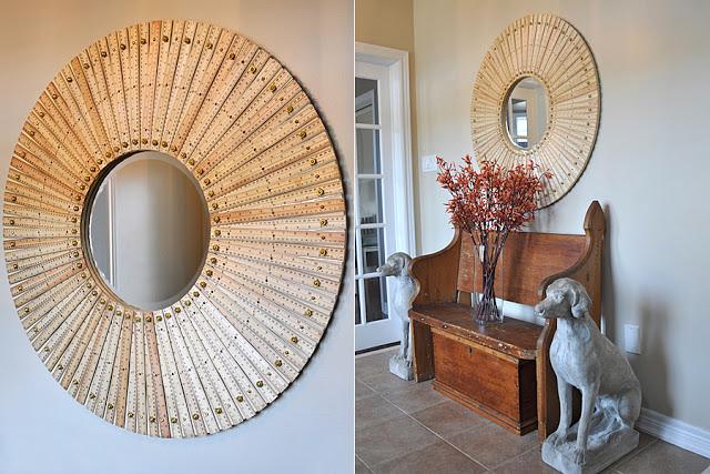 ESPEJOS REALIZADOS CON REGLAS DE MADERA ESPEJOS REALIZADOS CON REGLAS DE MADERA