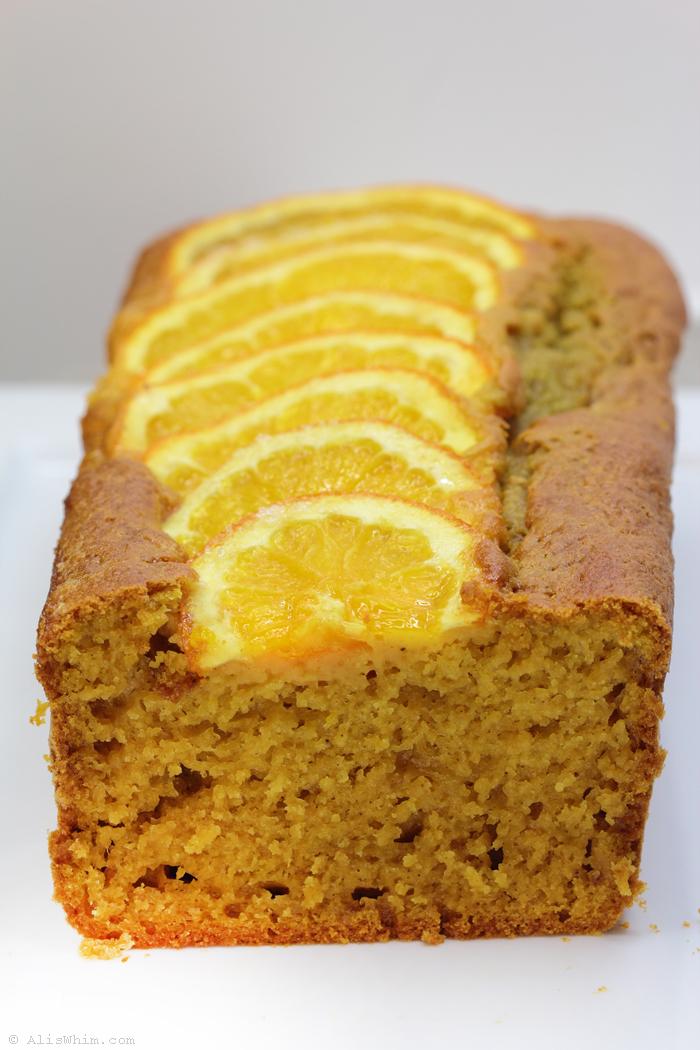 Bizcocho de calabaza y naranja sin lácteos Pumpkin and orange cake