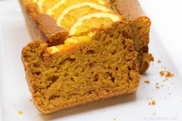 Bizcocho de calabaza y naranja sin lácteos Pumpkin and orange cake