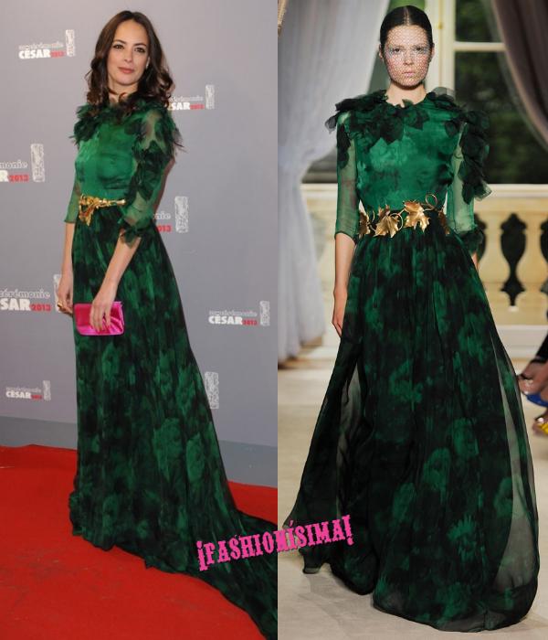 berenice bejo giambattista valli couture fall 12 red carpet cesar berenice bejo giambattista valli couture fall 12 red carpet cesar