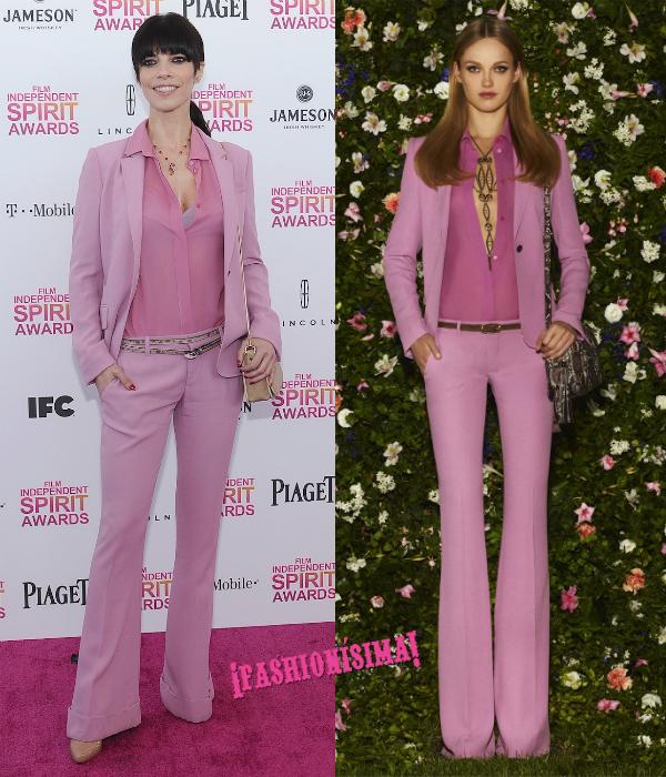 maribel verdu independent spirit awards 2013 traje gucci resort 2013 rosa maribel verdu independent spirit awards 2013 traje gucci resort 2013 rosa