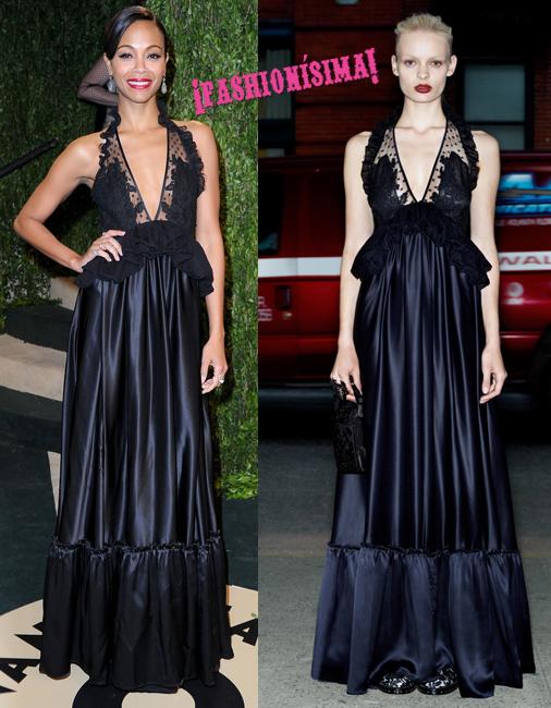 Zoe Saldana, de Alexis Mabille a Givenchy en los Oscars ¿mejor o peor?