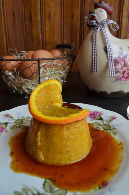 FLAN DE HUEVO CON CALABAZA Y NARANJA FLAN DE HUEVO CON CALABAZA Y NARANJA