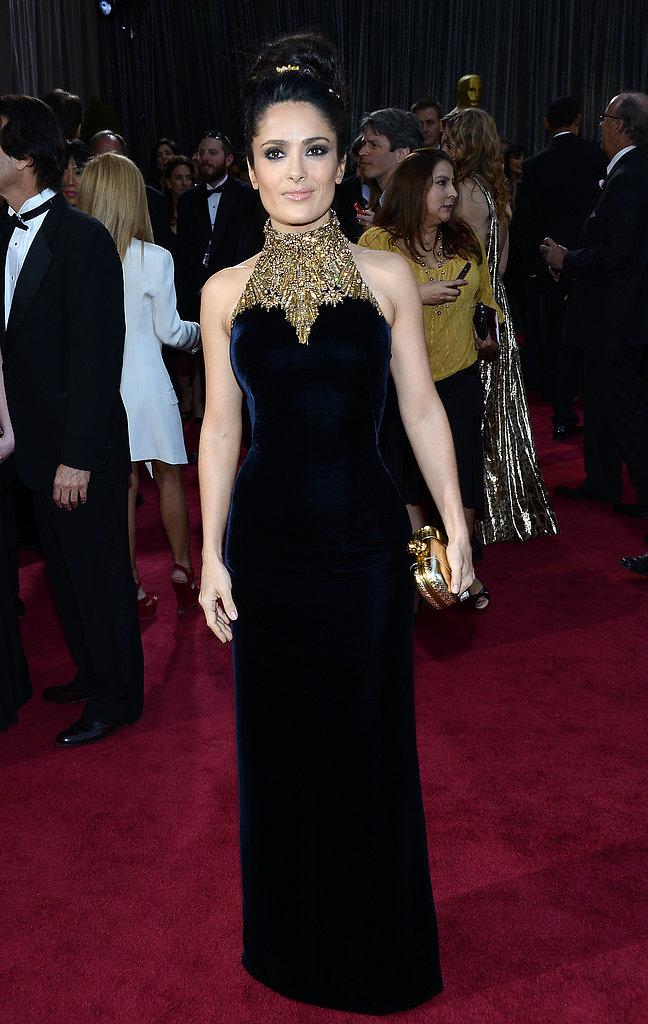 Salma Hayek Alexander McQueen Oscars 2013: Los mejores looks en la alfombra roja de los Oscars 2013