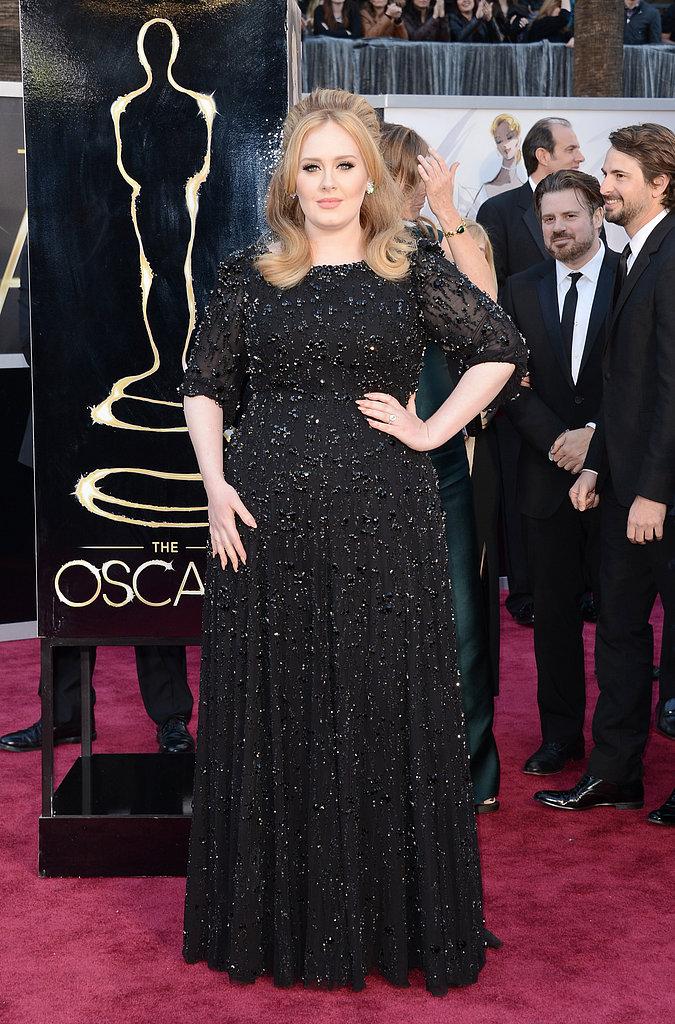 Adele en un Jenny Packham Oscars 2013: Los mejores looks en la alfombra roja de los Oscars 2013