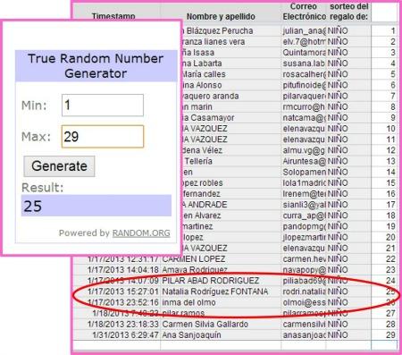 Resultado de la primera parte del sorteo retardado. Resultado de la primera parte del sorteo retardado.