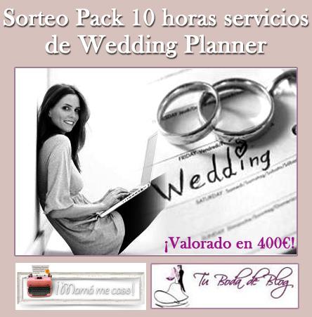 Lista Provisional del Sorteo pack 10 horas servicios de Wedding Planner valorado en 400€ sorteo de boda gratis