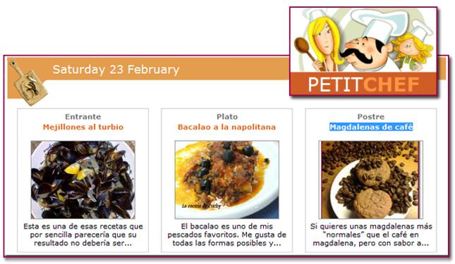 Magdalenas de café para el menú de PTITCHEF PabloD Gourmet - Menú Petitchef - 130223