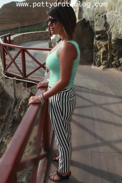 Pantalón a rayas con menta - Stripes and Mint Pantalón a rayas con menta - Stripes and Mint