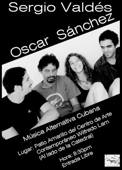 Música alternativa cubana con Sergio Vadés y Oscar Sánchez