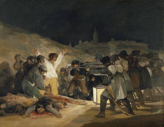Los fusilamientos del 3 de mayo, Francisco de Goya (1814).