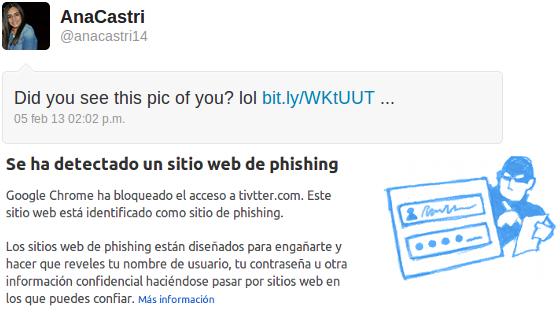 Phising en mi cuenta de Twitter Phising en mi cuenta de Twitter