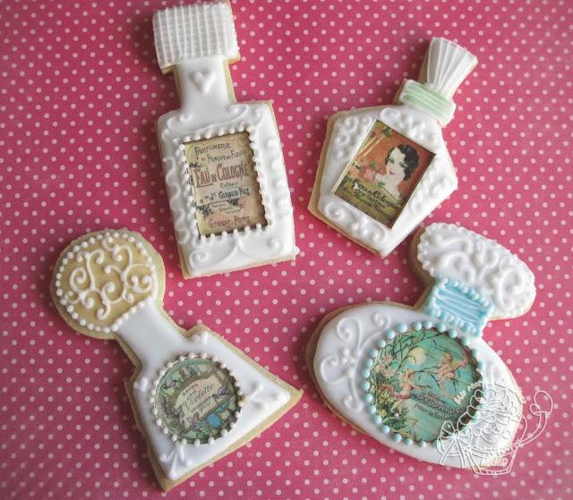 GALLETAS DECORADAS CON PAPEL FONDANT-PERFUMES