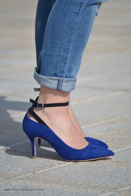 Look camiseta tiburón & azul Klein Look camiseta tiburón & azul Klein