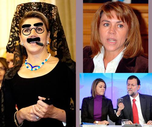 caricatura de moda: Dolores de Conspirar a lo Groucho Marx