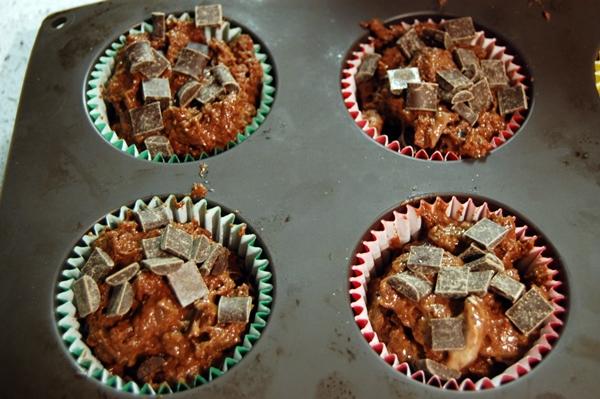 Muffins de chocolate y coco Muffins de chocolate y coco