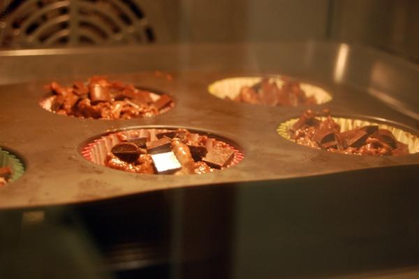 Muffins de chocolate y coco Muffins de chocolate y coco