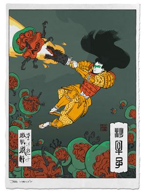 Las impresionantes ilustraciones de la serie 'Ukiyo-e Heroes' nos han dejado sin palabras Las impresionantes ilustraciones de la serie 'Ukiyo-e Heroes' nos han dejado sin palabras