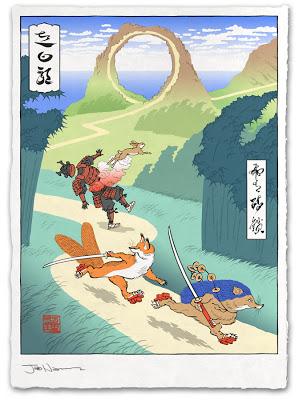 Las impresionantes ilustraciones de la serie 'Ukiyo-e Heroes' nos han dejado sin palabras Las impresionantes ilustraciones de la serie 'Ukiyo-e Heroes' nos han dejado sin palabras