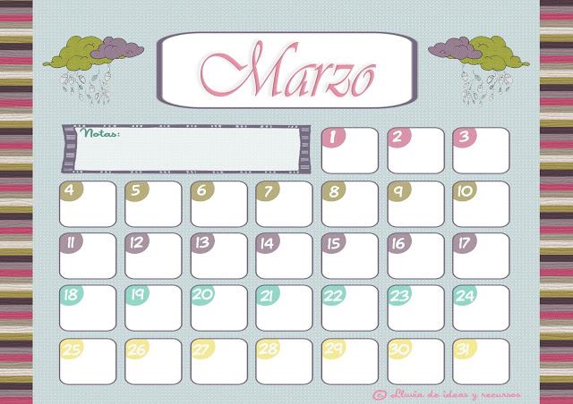 Descargables: Calendarios de Marzo 2013 Descargables: Calendarios de Marzo 2013