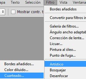 filtro cuarteado photoshop
