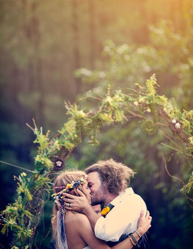 Over the rainbow ceremonia de boda al aire libre